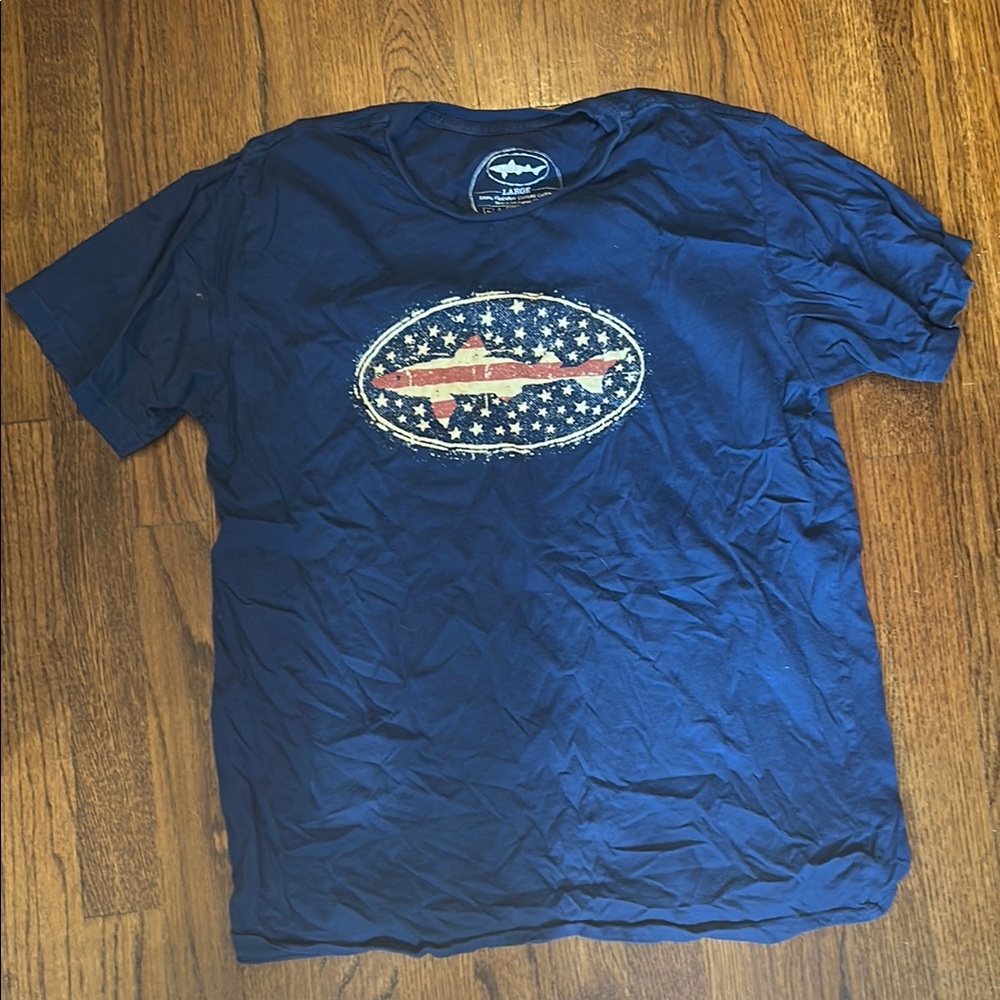Blue Graphic T-Shirt with dogFish head Logo